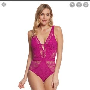Becca one piece magenta swimsuit!